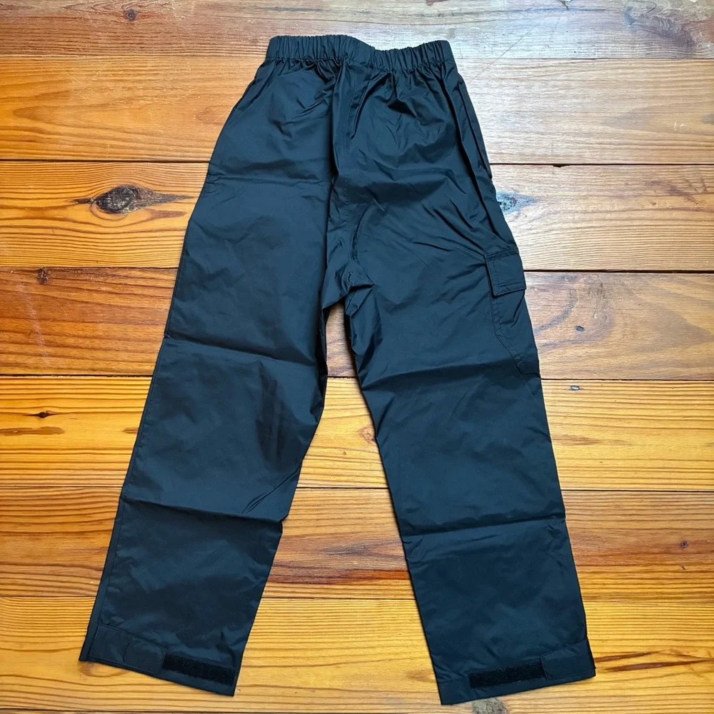 Columbia Black Rain Pants, NWOT, 6/7